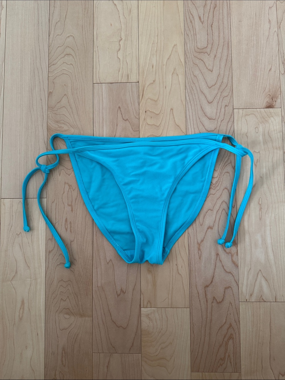 Women's Side-Tie Bikini Bottom in Turquoise